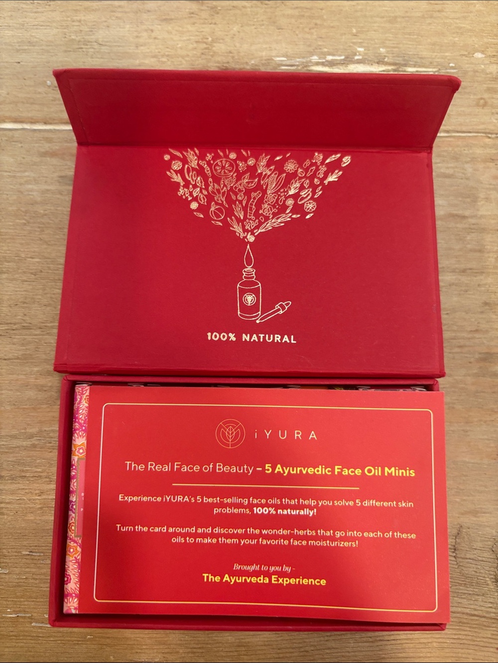 5 Ayurvedic Face Oil Minis - Red Gift Set